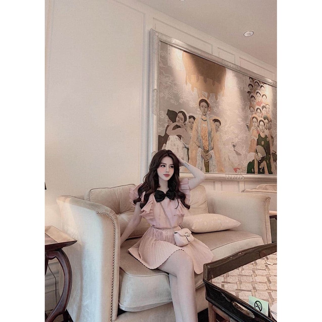 Sỉ Sét áo tay bèo nơ cánh tiên | BigBuy360 - bigbuy360.vn