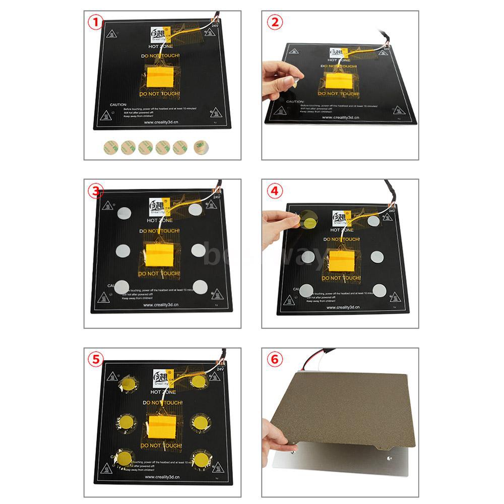 Phụ Kiện Đĩa Thép Cho Máy In 3d + 6 Khối Nam Châm T220mm