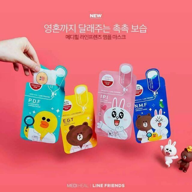 Mặt Nạ Giấy Mediheal Line-Friends Ampoule Mask Sheet