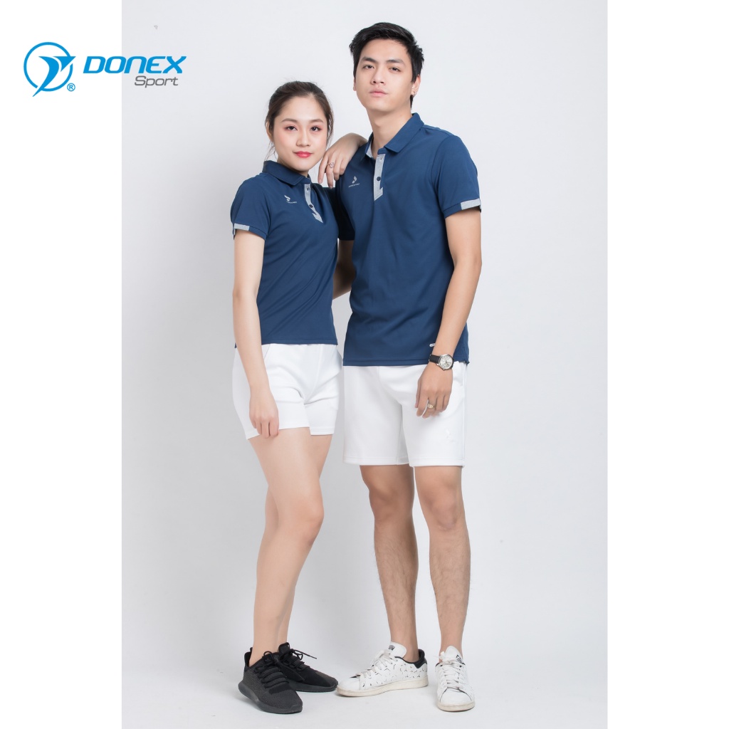 Áo Thể Thao Nữ Có Cổ DONEXPRO Form Regular Ôm Cơ Thể Cân Đối, Dễ Phối Đồ, Chất Vải Thun Cá Sấu AC-3378