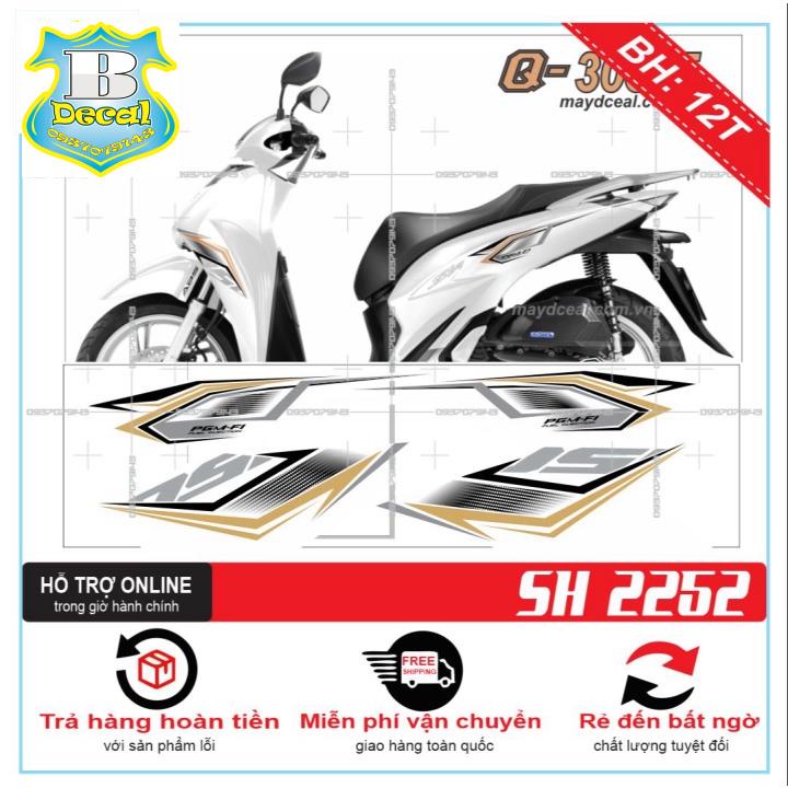 ( Quí khách vui lòng mang ra tiệm cho thợ dán ) Tem SH 2020 DÁN XE TRẮNG [Bi Decal]