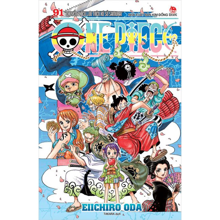 Truyện tranh One Piece tập 91 bìa đặc biệt bản bìa 2 mặt nguyên màng co