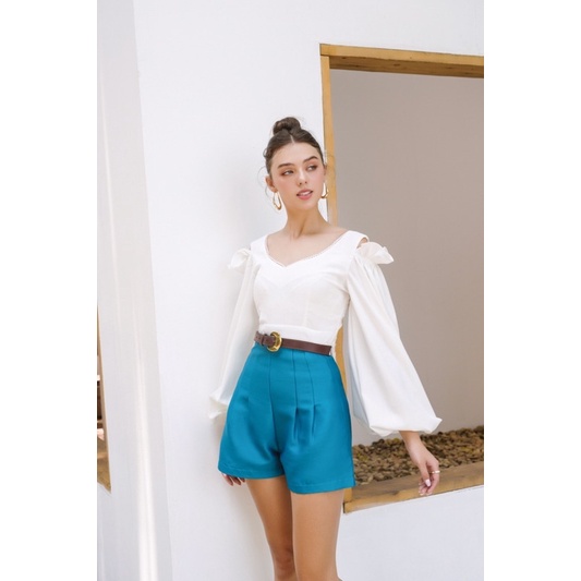 Áo croptop tay bồng - Amanda Croptop