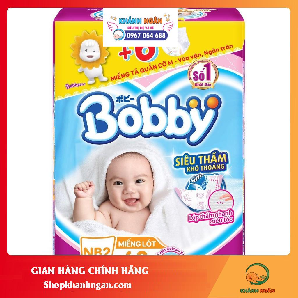 Tấm lót sơ sinh Bobby Newborn 2 (60 miếng) KM 6 miếng tả quần M