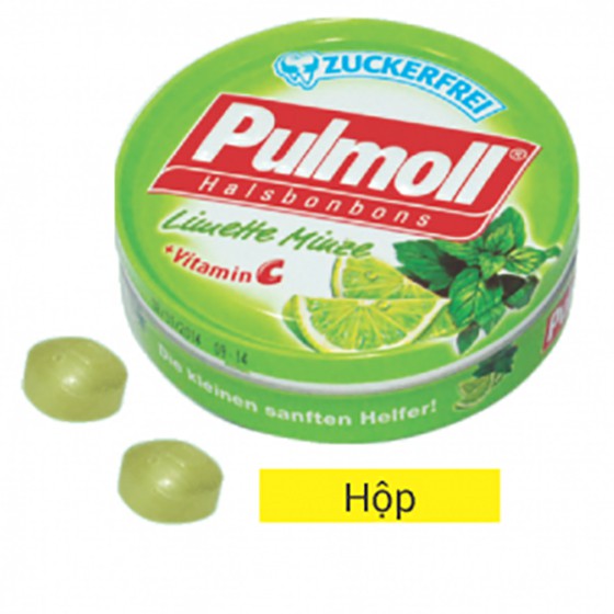 [FREESHIP 99K TOÀN QUỐC Kẹo ngậm ho chanh muối không đường Pulmoll Limette 50g