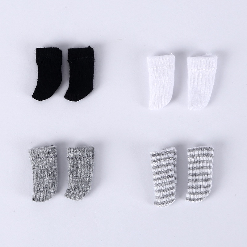 Tất trắng cho búp bê BJD ob11 1/12