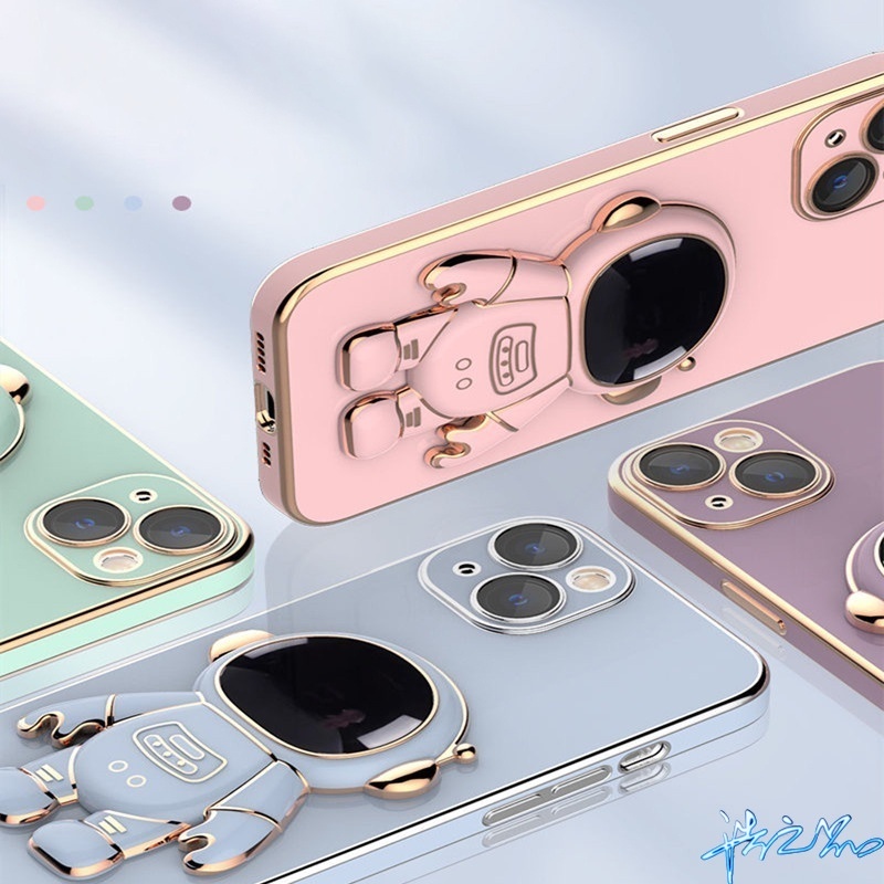 Ốp Điện Thoại Có Giá Đỡ Hình Phi Hành Gia Cho Realme 8 4G 8 Pro 9i 8i 7i 5i 6i 5 5S 9 C3 C17 Pro 4G 5G Casing 2022