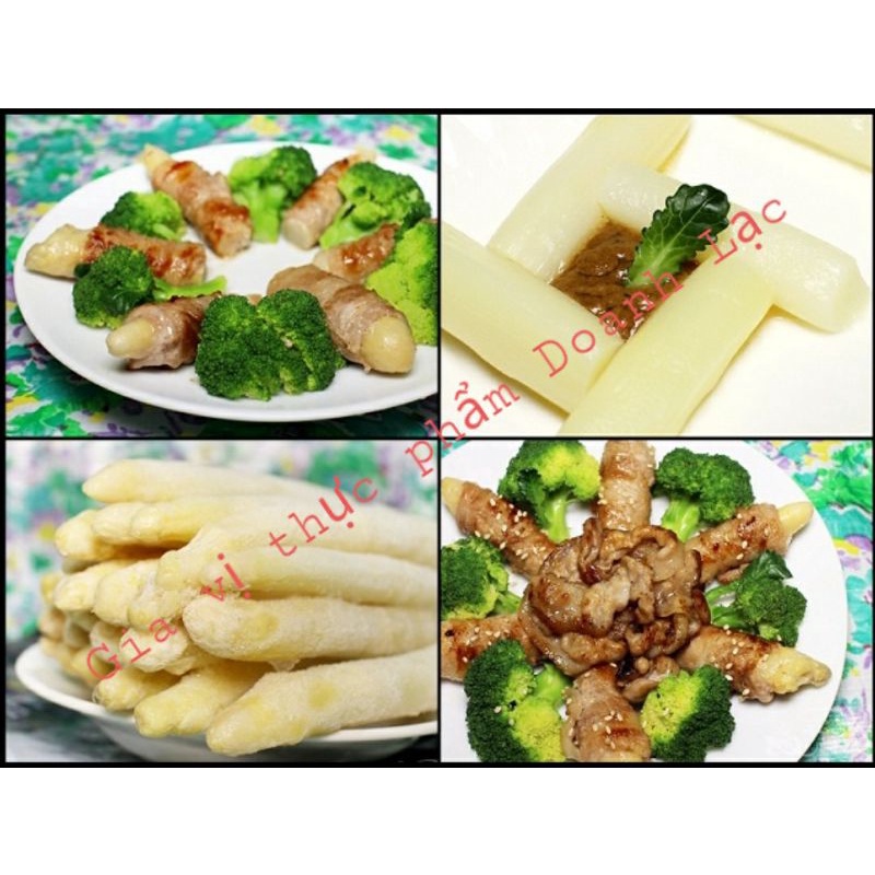 ASPARAGUS Măng tây đóng hộp 430g. Măng lon dùng nấu súp, canh, lẩu, trộn salad, xào