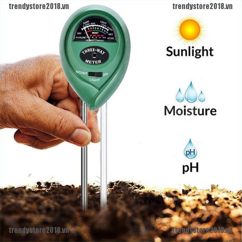 TREND 3 in 1 PH Tester Soil Water Moisture Light Test Meter for Garden Plant Flower