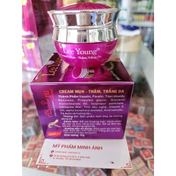 kem lee young mụn thâm trắng da 15gr [ chính hãng công ty ]