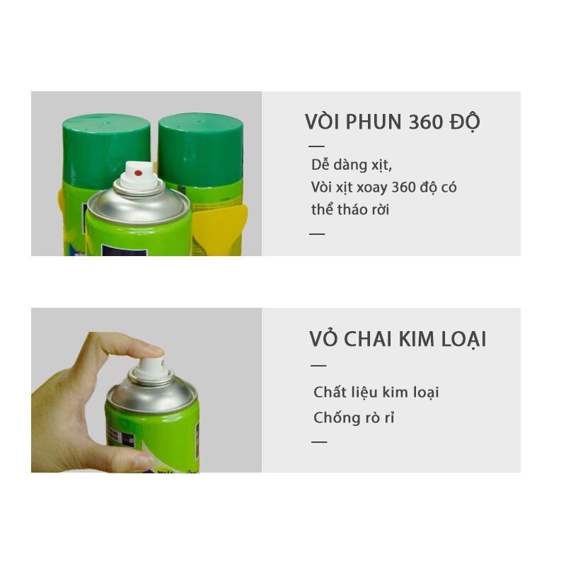 Bình Xịt Tẩy Keo, Băng Dính, Nhựa Đường Cấp Tốc 450ml