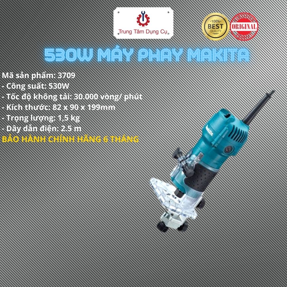 530W Máy phay Makita 3709 - Chính Hãng