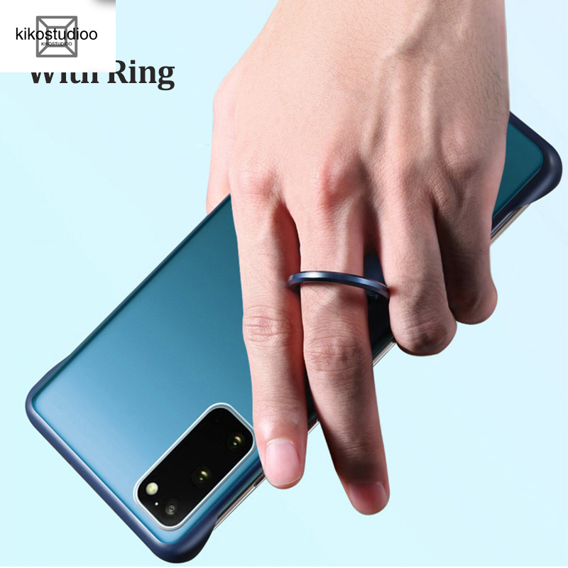Ốp Lưng Điện Thoại Kiểu Dáng Thời Trang + Nhẫn Giữ Dành Cho Samsung A6 A7 A8 A9 2018 Note 8 9 10 Pro