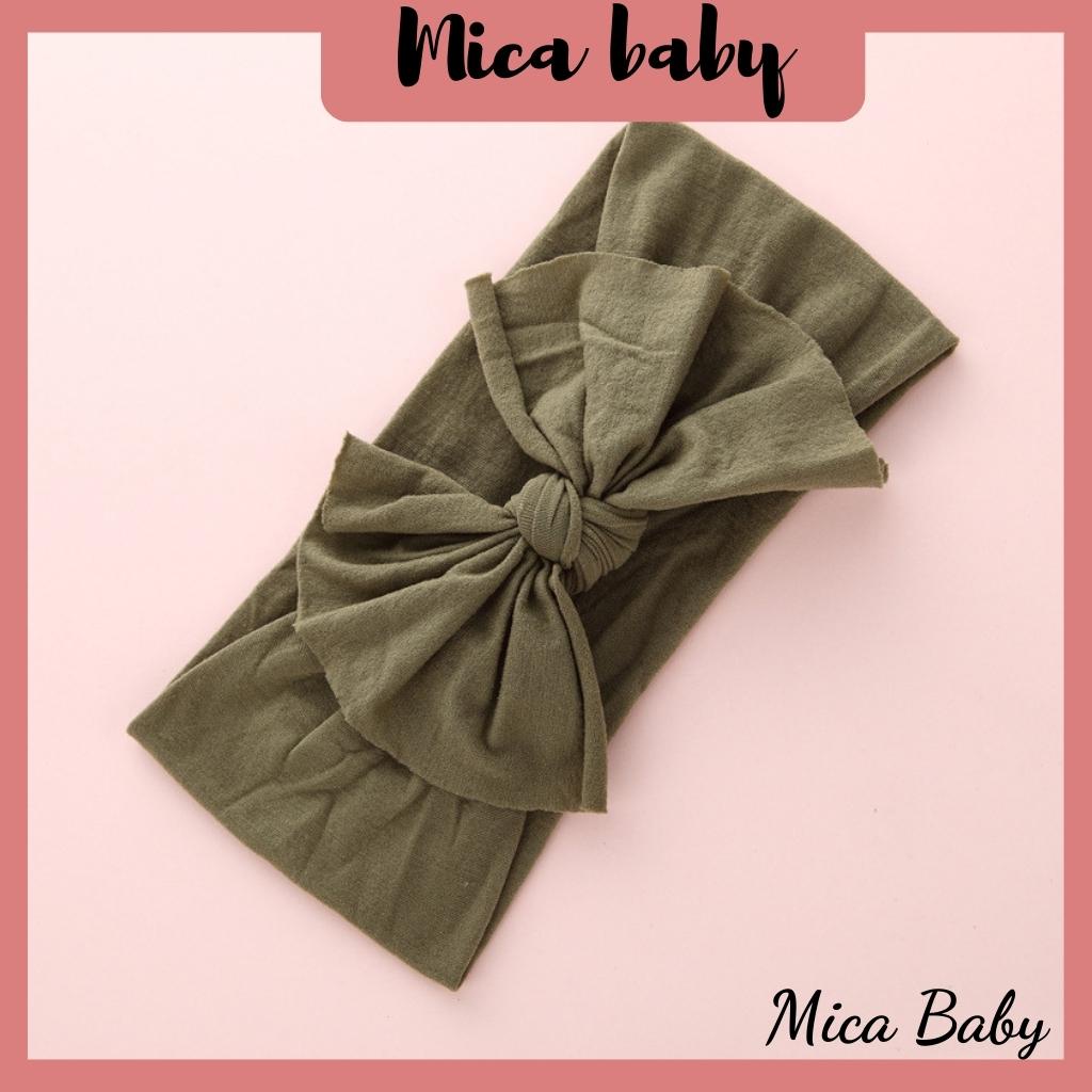 Băng đô hình nơ bản to đáng yêu cho bé Mica baby BD21