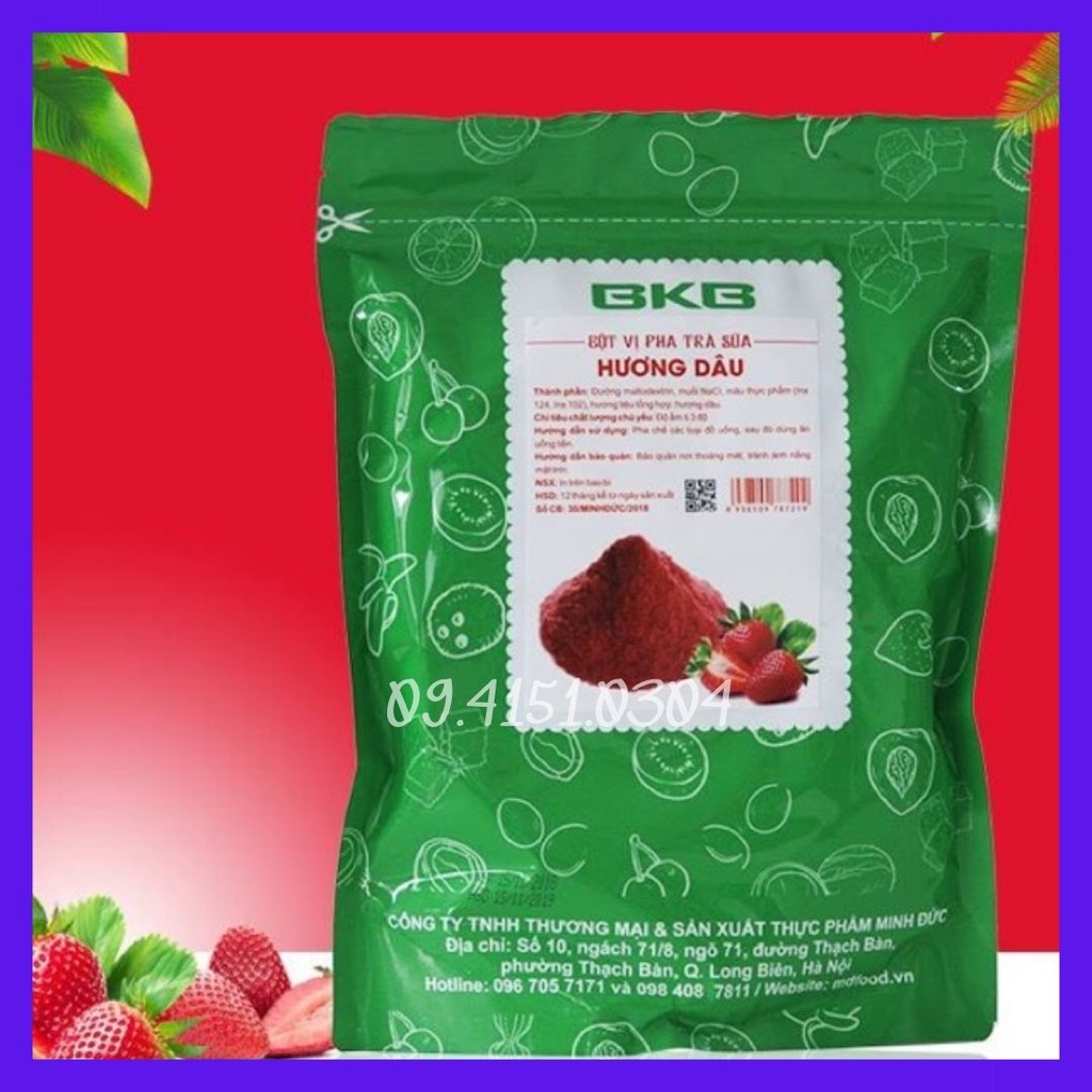Bột làm trà sữa/Bột vị BKB túi 1kg/nguyên liệu trà sữa