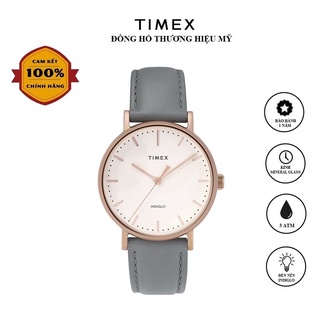 Đồng hồ Nữ Timex Fairfield 37mm - TW2T31800 Dây Da - Chính Hãng