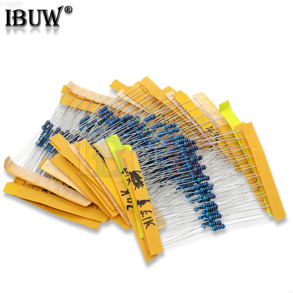 Set 10 Điện Trở Màng Kim Loại 24Vues 1/4W 0.25W 1% 4.7k-68k