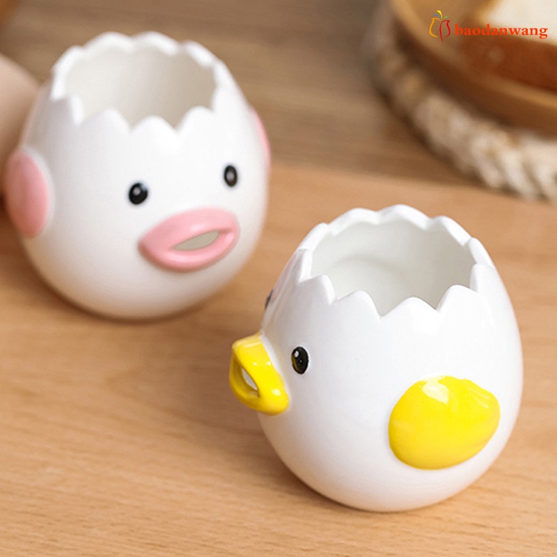 Dụng cụ tách lòng đỏ trứng hình hoạt hình chất liệu gốm sứ