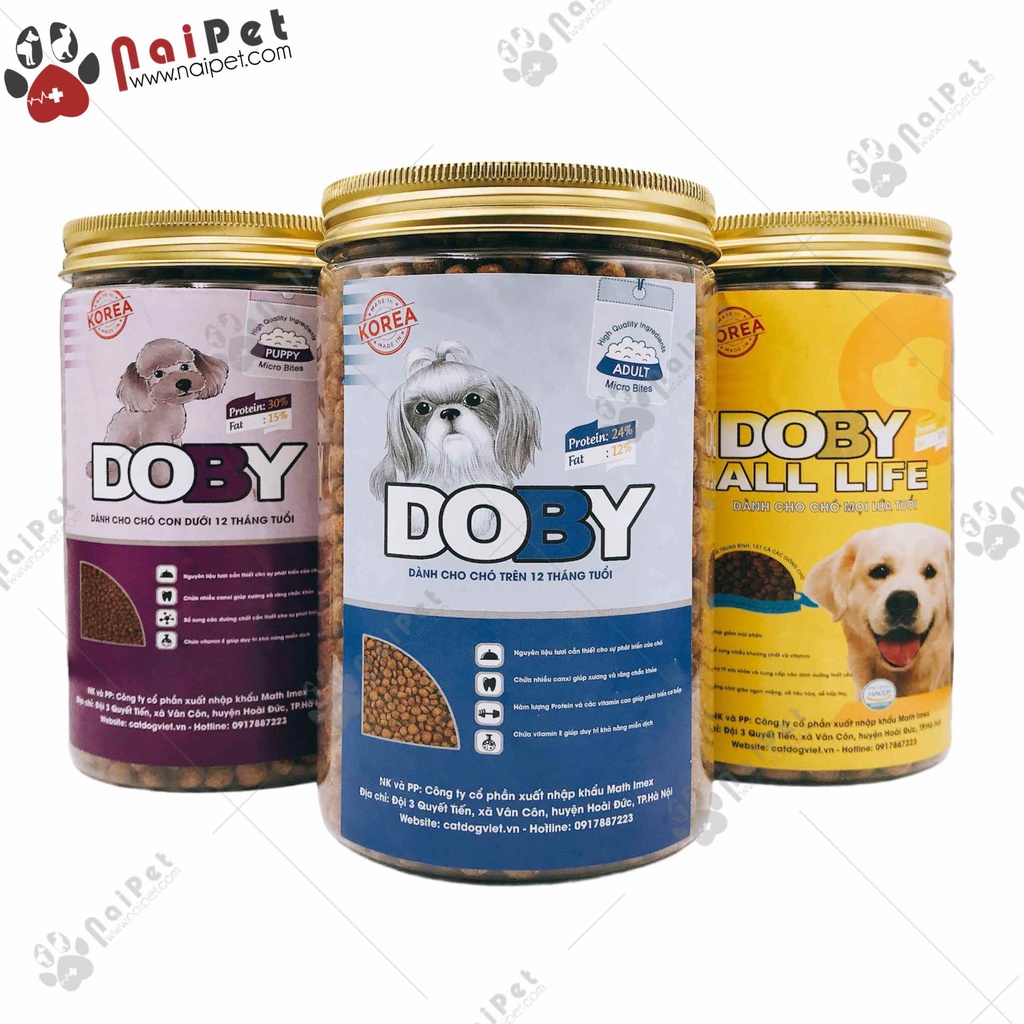 Thức Ăn Hạt Cho Chó Con Doby Pupyy Hàn Quốc Túi 5kg