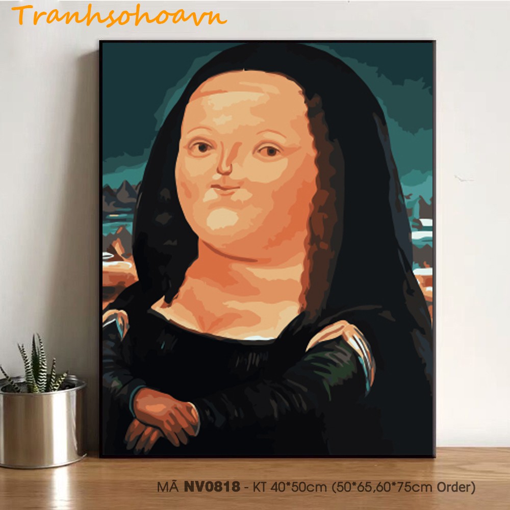 Tranh Số Hóa Tự Tô Màu 💝FREESHIP💝 Tranhsohoavn Monalisa Béo, Thú Mỏ Vịt, Người Nhện Siêu Đáng Yêu, Mẫu Mới Hàng Có Sẵn