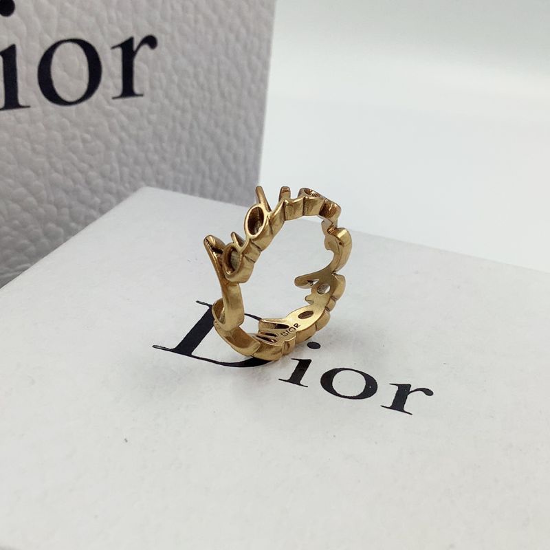 𝑫ìor New Brass Letter Art Edition Classical Rings