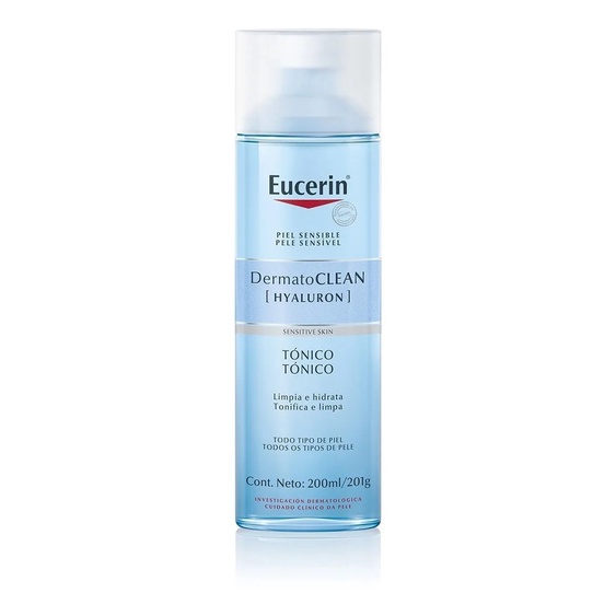 ［ĐỨC］Nước hoa hồng Eucerin DermatoCLEAN Hyaluron 200ml