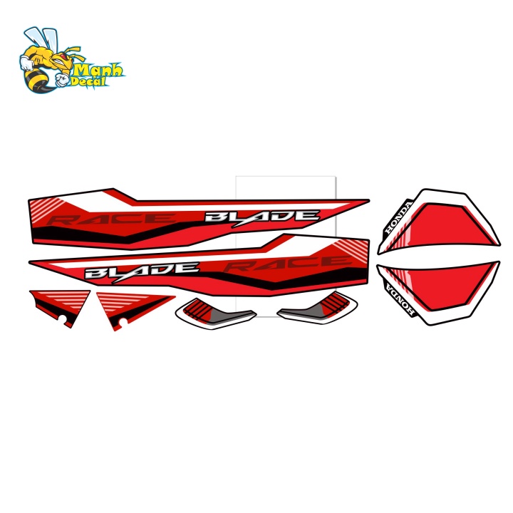 Ten rời xe HONDA WAVE BLADE 110 ZIN ĐỎ ĐEN