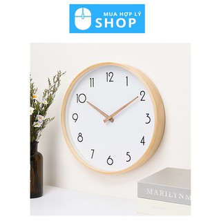[GỖ THẬT] Đồng Hồ Treo Tường Gỗ Nguyên Chất TaoQiGui Họa Tiết Phong Cách Hàn Quốc Decor Sang Trọng Hiện Đại