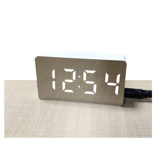 Đồng hồ led để bàn mặt gương có báo thức - đồng hồ để bàn - dhb012