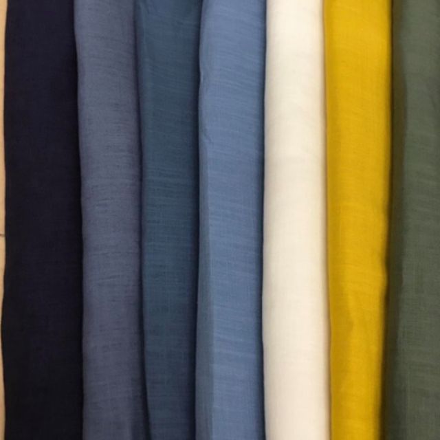 Vải linen xước đủ màu