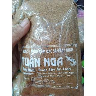 Muối đen trộn bánh tráng trộn