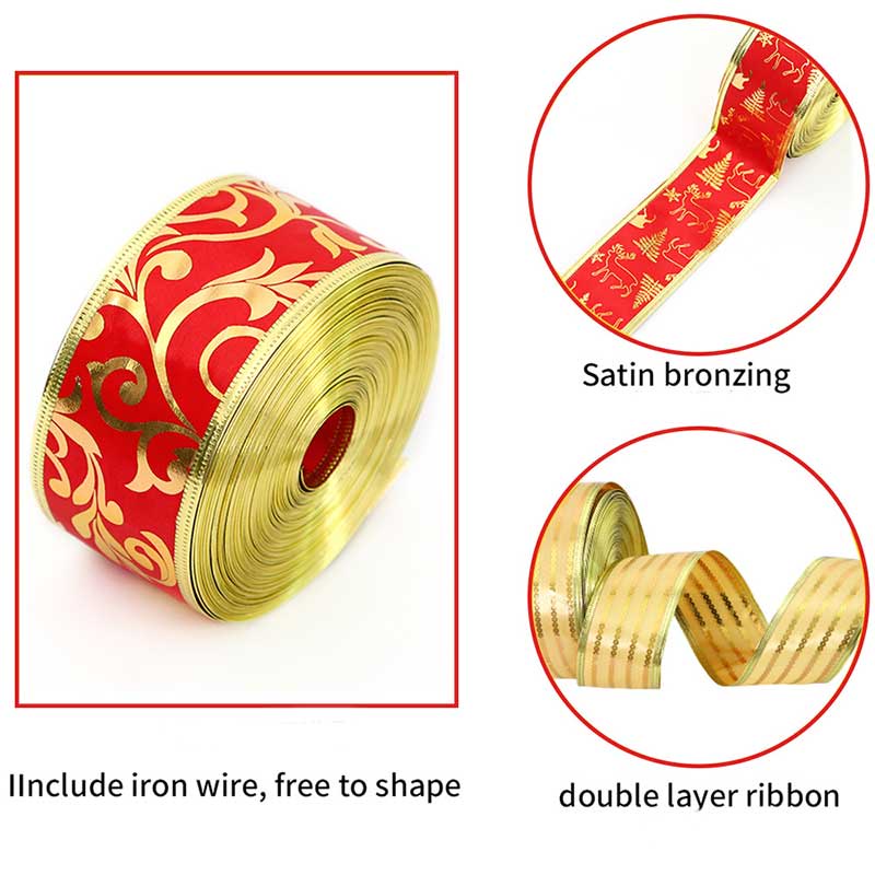 Cuộn Dây Ruy Băng 2M Trang Trí Cây Thông Giáng Sinh