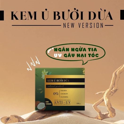 [MẪU MỚI] Kem Ủ Xả Bưởi Dừa NARE Phục Hồi Tóc Hư Tổn, Hỗ Trợ Giảm Rụng Tóc
