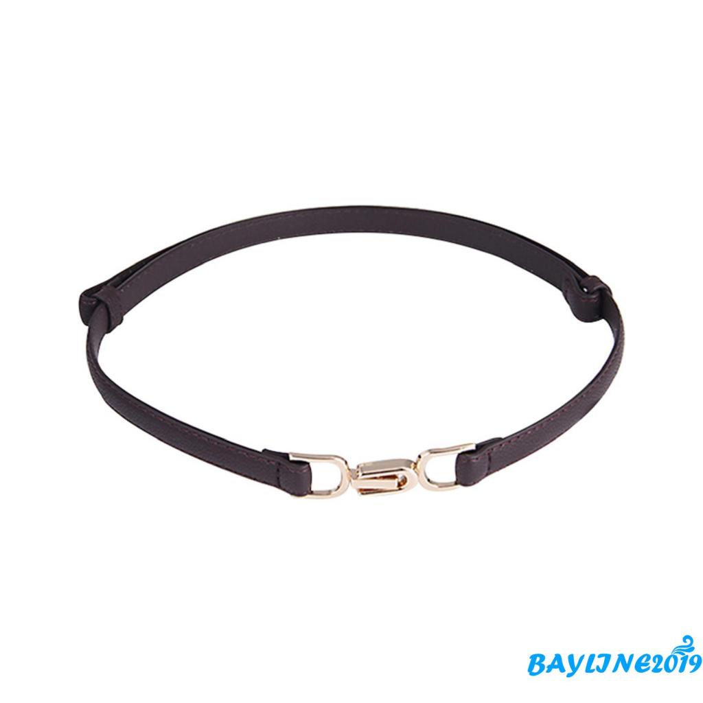 Thắt lưng giả da màu đen/cà phê/đen có thể điều chỉnh thời trang cho nữ