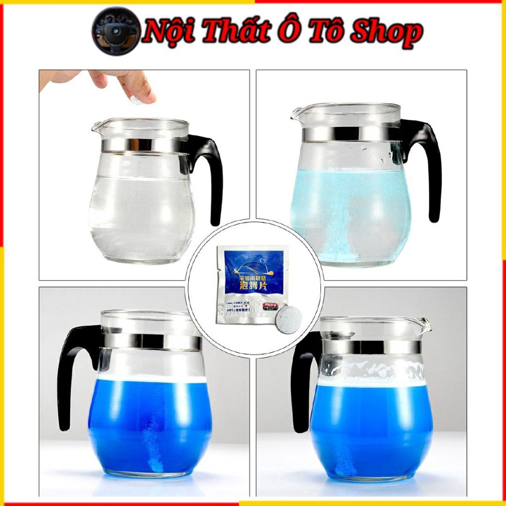 Set 10 Viên Nước Lau Kính Sủi Rửa Kính Xe Ô Tô Chỉ 1 Viên Pha 4 Lít Nước – Rửa Xe Ô Tô Siêu Sạch | Nội Thất Ô Tô Shop
