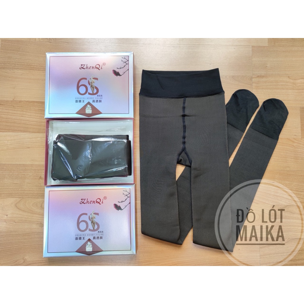 Quần tất nữ 3D 6S lót lông nỉ siêu dày đẹp siêu ấm giữ nhiệt - Đồ Lót Maika
