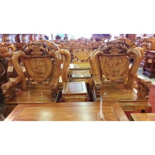 Bàn ghế cao cấp gỗ sồi