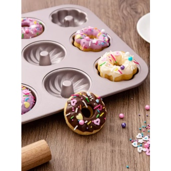 Khuôn bánh Donut 6 bánh 9 bánh