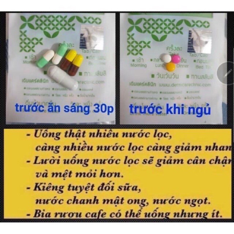 giảm cân vip 8 tana thái lan 1 tuần ( tặng 1 tuần detox )