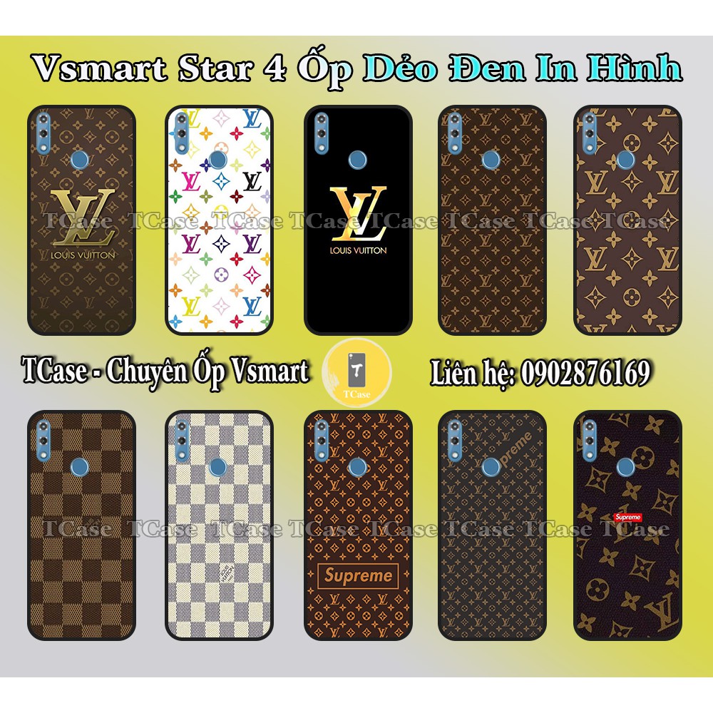 Ốp lưng Vsmart Live 4 / Star 4 / Joy 4 - TPU dẻo in hình LV