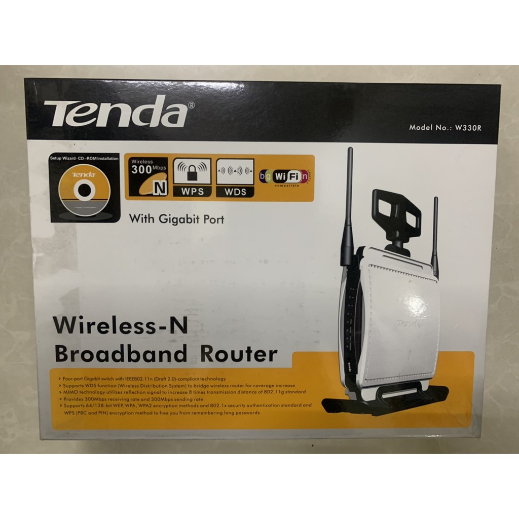 Tenda W330R ( 2 anten ) , Thiết bị phát wifi , wireless router Tenda 2 anten W330R mạnh