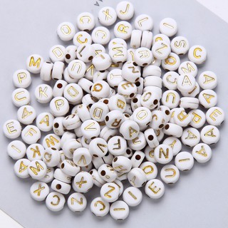 200 Chiếc Acrylic Charm Bảng Chữ Cái Acrylic Hạt Thư Hạt Cho Đính Hạt Trang Sức Tự Làm Thủ Công.