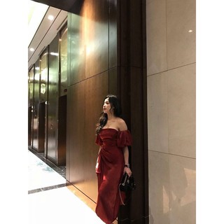 [HÌNH THẬT]VÁY ĐẦM CÚP NGỰC (ĐỎ)