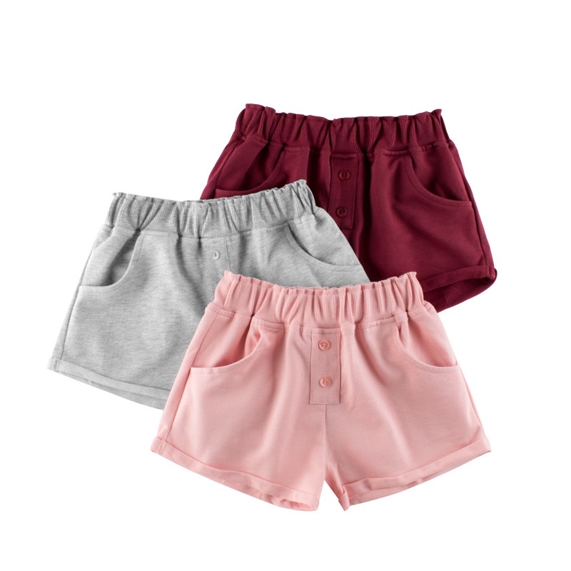 Quần short bé gái 27HOME, quần đùi bé gái chất cotton(HK605)