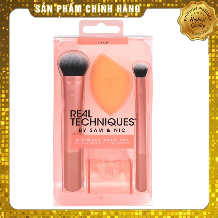 Cọ Đánh Nền và Che Khuyết Điểm Real Techniques Ultimate Base Set