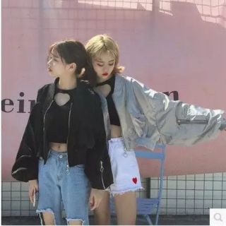 💥💣[ORDER] ÁO BOMBER JACKET CROPTOP UZZANG💣