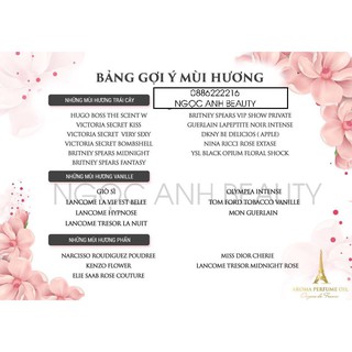 TINH DẦU NƯỚC HOA AROMA PHÁP