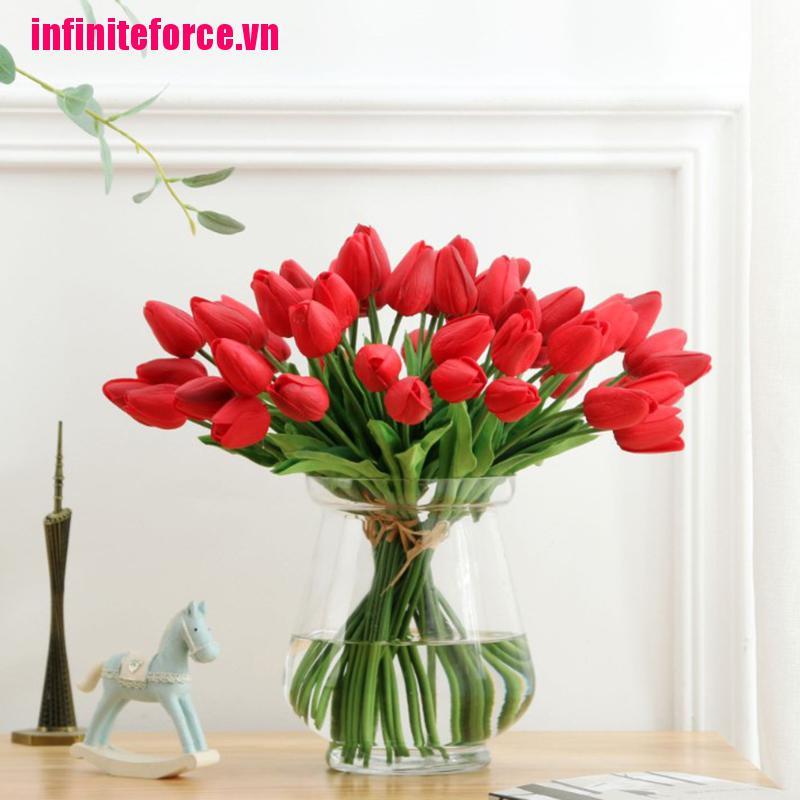 Hoa tulip giả nhiều màu sắc xinh xắn dùng trang trí
