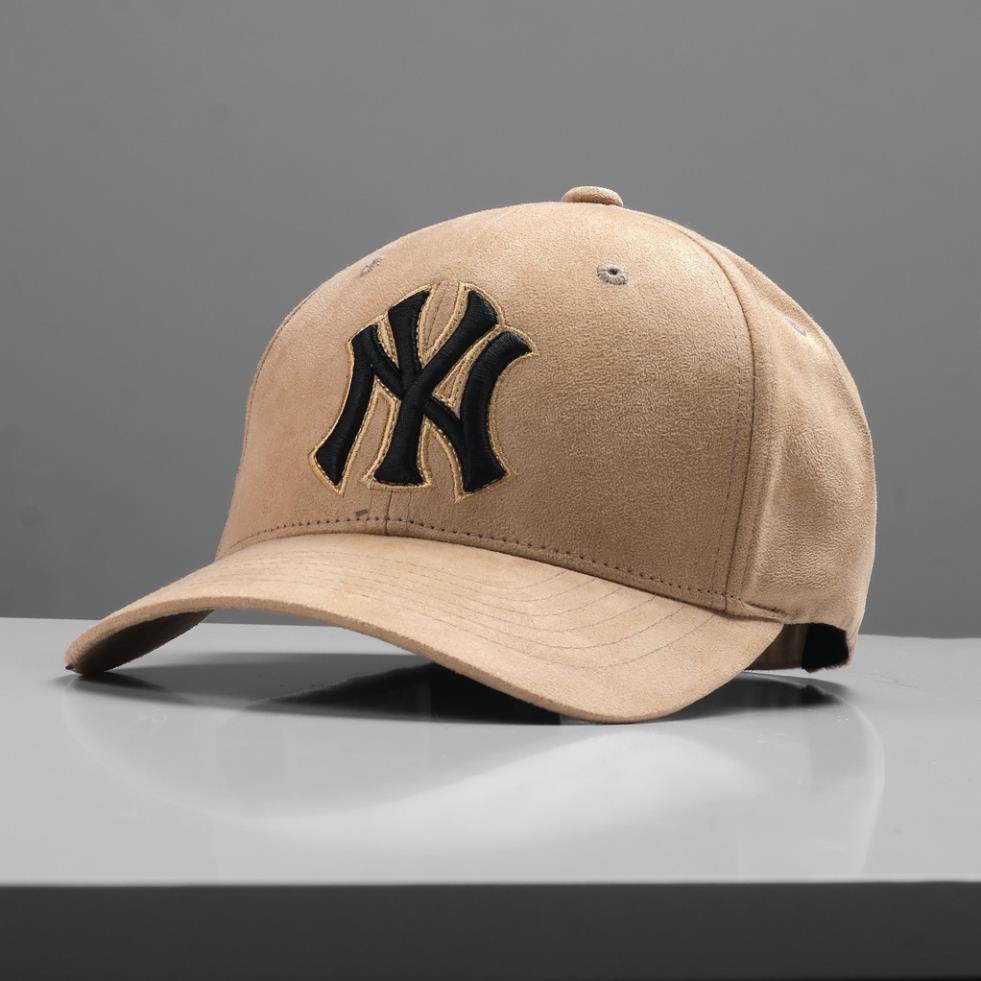 Nón Lưỡi Trai MLB NEWYORK Chất Da Lộn Nón kết thời trang Unisex nam nữ sành điệu