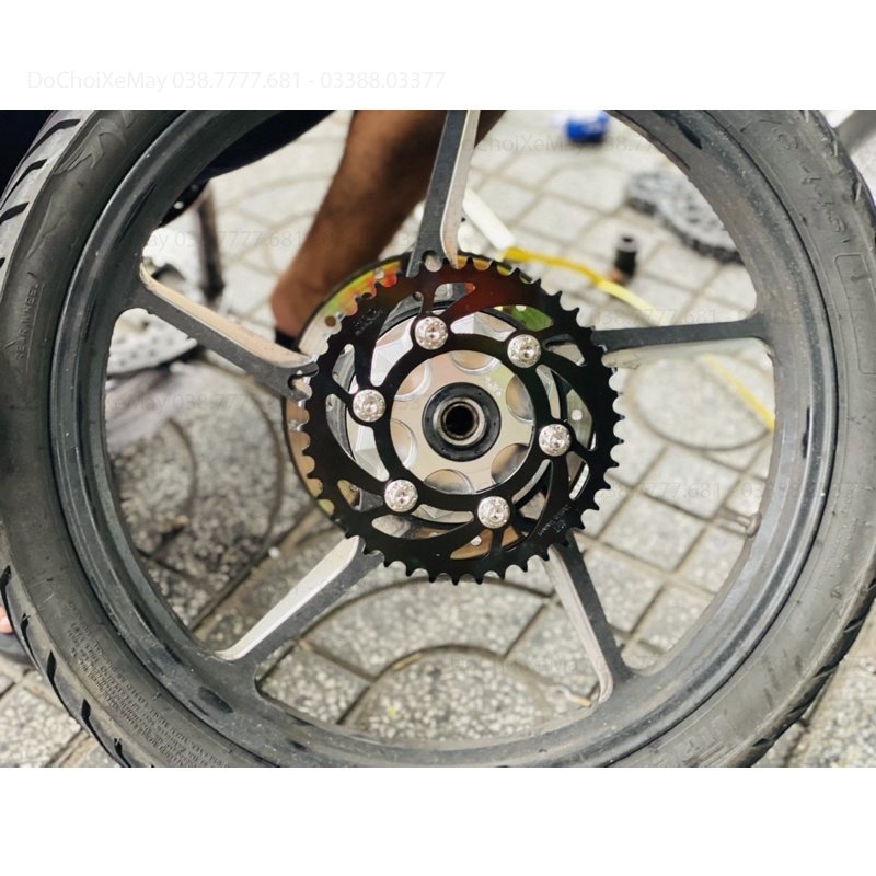 Cùi đĩa X1R CNC 3D chính hãng mẫu 2022 cho Exciter, Sirius, Winner, Sonic , Raider, Satria ..v...v.. DoChoiXeMayShop